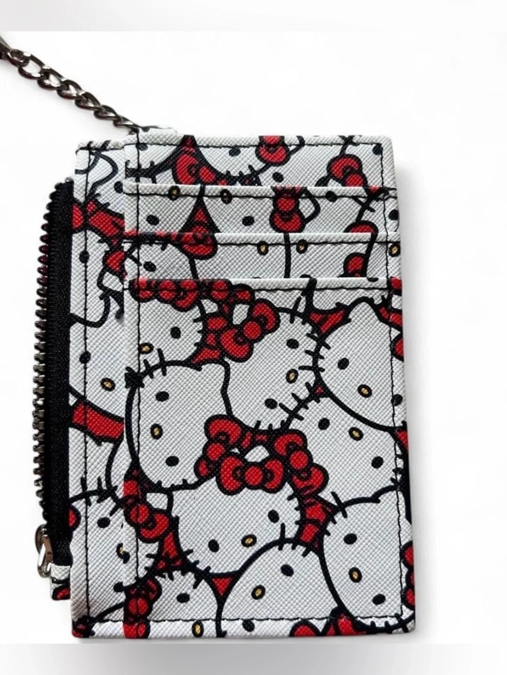 Sanrio My Melody Pink & White Plush Keychain with Hello Kitty Cardholder